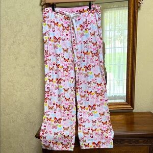 Victorias Secret Butterfly Print Lounge Pants or crop pants. Size M.